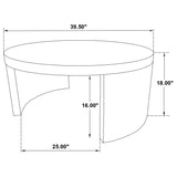 Sweeney Black 3-piece Coffee and End Occasional Table Set by Coaster at Eve Furniture