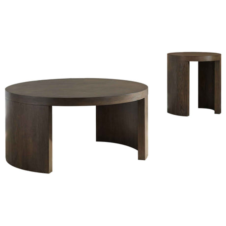 Sweeney Dark Walnut 2-piece Coffee and End Occasional Table Set by Coaster at Eve Furniture