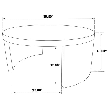 Sweeney Dark Walnut 3-piece Coffee and End Occasional Table Set by Coaster at Eve Furniture