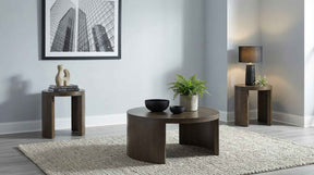 Sweeney Dark Walnut 3-piece Coffee and End Occasional Table Set by Coaster at Eve Furniture