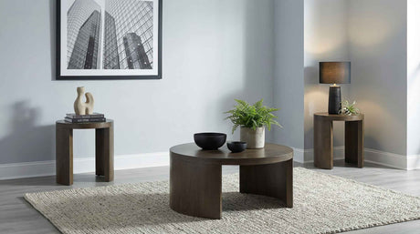 Sweeney Dark Walnut 3-piece Coffee and End Occasional Table Set by Coaster at Eve Furniture