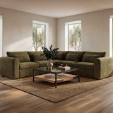 Swift Dark Green Classic L Modular Sectional by Moe's Home at Eve Furniture