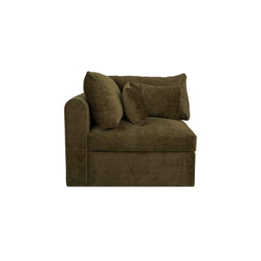 Swift Dark Green Corner Chair by Moe's Home at Eve Furniture