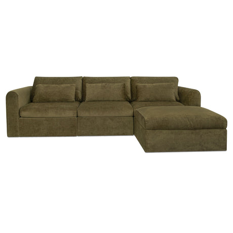 Swift Dark Green Lounge Modular Sectional by MOES at Eve Furniture