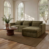 Swift Dark Green Lounge Modular Sectional by Moe's Home at Eve Furniture