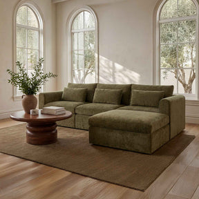 Swift Dark Green Lounge Modular Sectional by Moe's Home at Eve Furniture