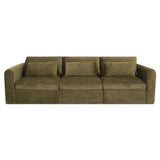 Swift Dark Green Modular Sofa by MOES at Eve Furniture