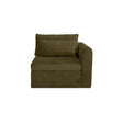 Swift Dark Green Right Arm Facing Chair by Moe's Home at Eve Furniture