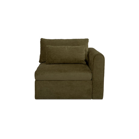 Swift Dark Green Right Arm Facing Chair by MOES at Eve Furniture