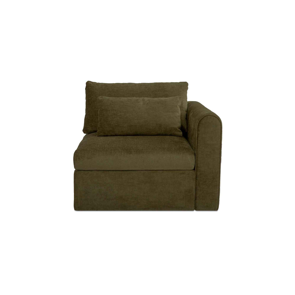 Swift Dark Green Right Arm Facing Chair by Moe's Home at Eve Furniture