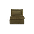 Swift Dark Green Slipper Chair by Moe's Home at Eve Furniture