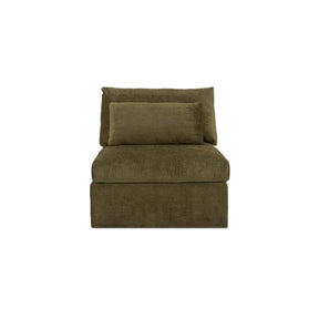 Swift Dark Green Slipper Chair by Moe's Home at Eve Furniture