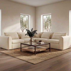 Swift Light Beige Classic L Modular Sectional by Moe's Home at Eve Furniture