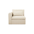Swift Light Beige Left Arm Facing Chair by Moe's Home at Eve Furniture