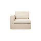 Swift Light Beige Left Arm Facing Chair by MOES at Eve Furniture
