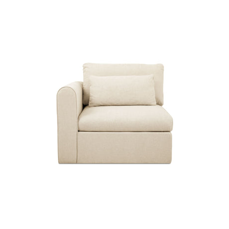 Swift Light Beige Left Arm Facing Chair by MOES at Eve Furniture