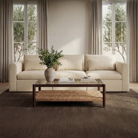 Swift Light Beige Right Arm Facing Chair by MOES at Eve Furniture