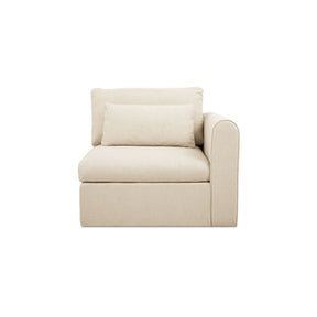 Swift Light Beige Right Arm Facing Chair by MOES at Eve Furniture