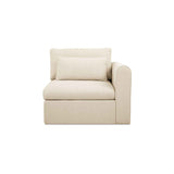 Swift Light Beige Right Arm Facing Chair by Moe's Home at Eve Furniture