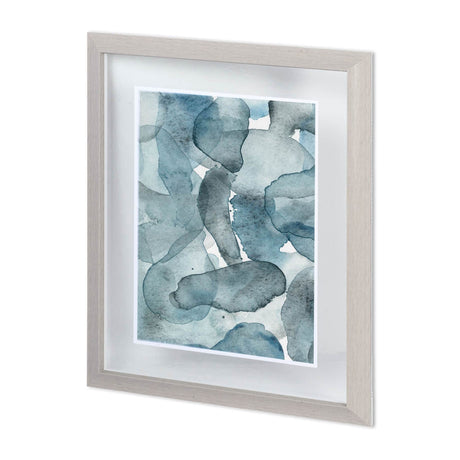 Swim I by Mercana Studio a Hand Embellished Textured Framed Art Print Matted under Glass by Mercana at Eve Furniture