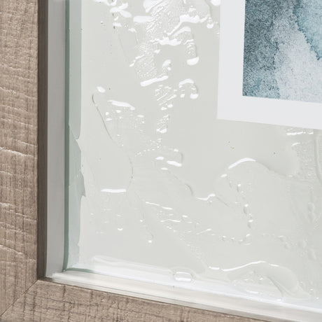 Swim II by Mercana Studio a Hand Embellished Textured Framed Art Print Matted under Glass by Mercana at Eve Furniture