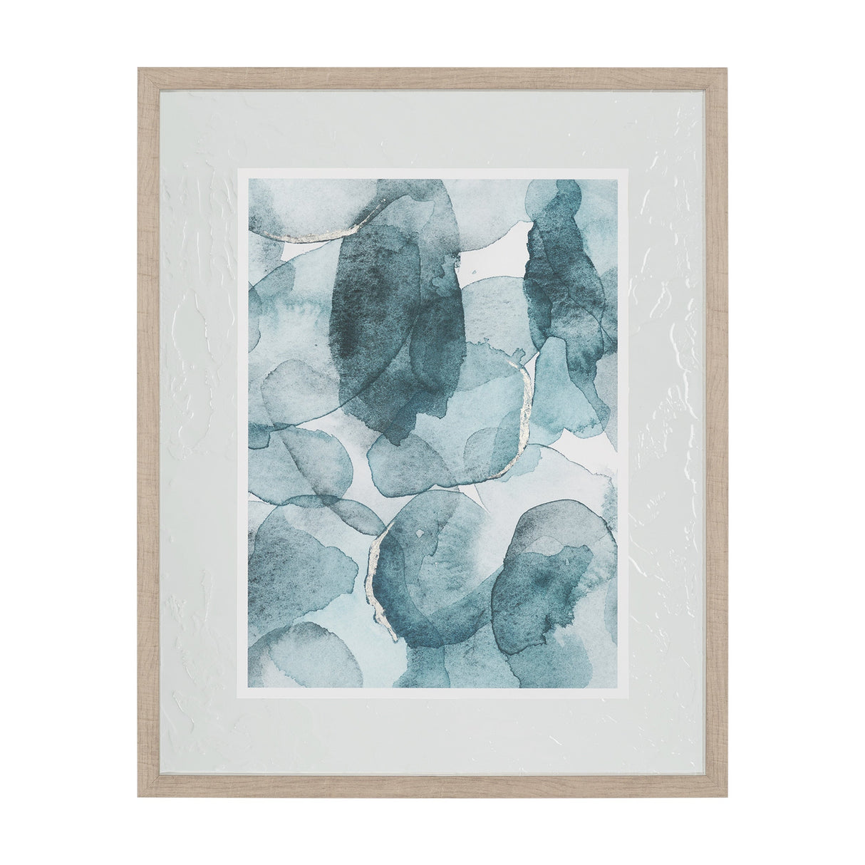 Swim II by Mercana Studio a Hand Embellished Textured Framed Art Print Matted under Glass by Mercana at Eve Furniture