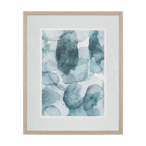 Swim II by Mercana Studio a Hand Embellished Textured Framed Art Print Matted under Glass by Mercana at Eve Furniture