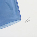 Swimsuit Blue by Mercana Studio a Hand Embellished Textured Framed Art Print Matted under Glass by Mercana at Eve Furniture
