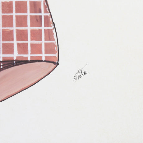 Swimsuit Pink by Mercana Studio a Hand Embellished Textured Framed Art Print Matted under Glass by Mercana at Eve Furniture
