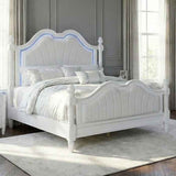 Swindon Pearl White 5-Piece Queen Bedroom Set by Furniture of America at Eve Furniture