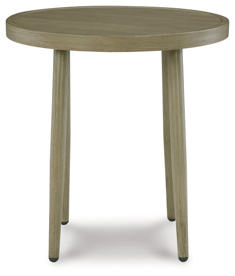 Swiss Valley Beige Outdoor End Table