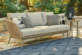 Swiss Valley Beige Outdoor Sofa with Cushion