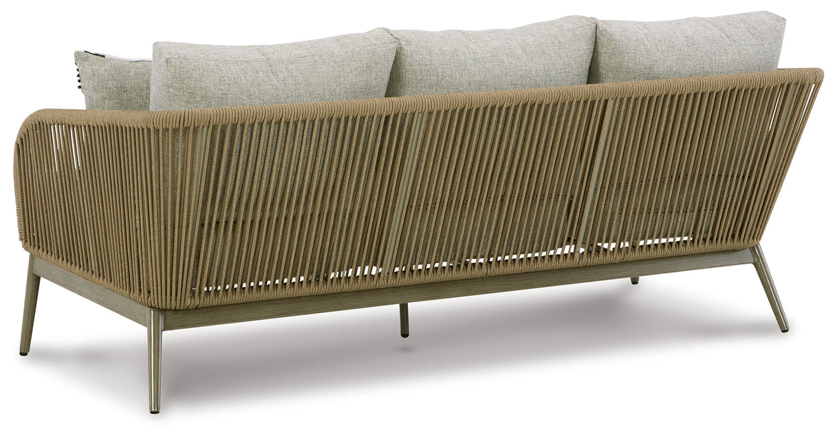 Swiss Valley Beige Outdoor Sofa with Cushion