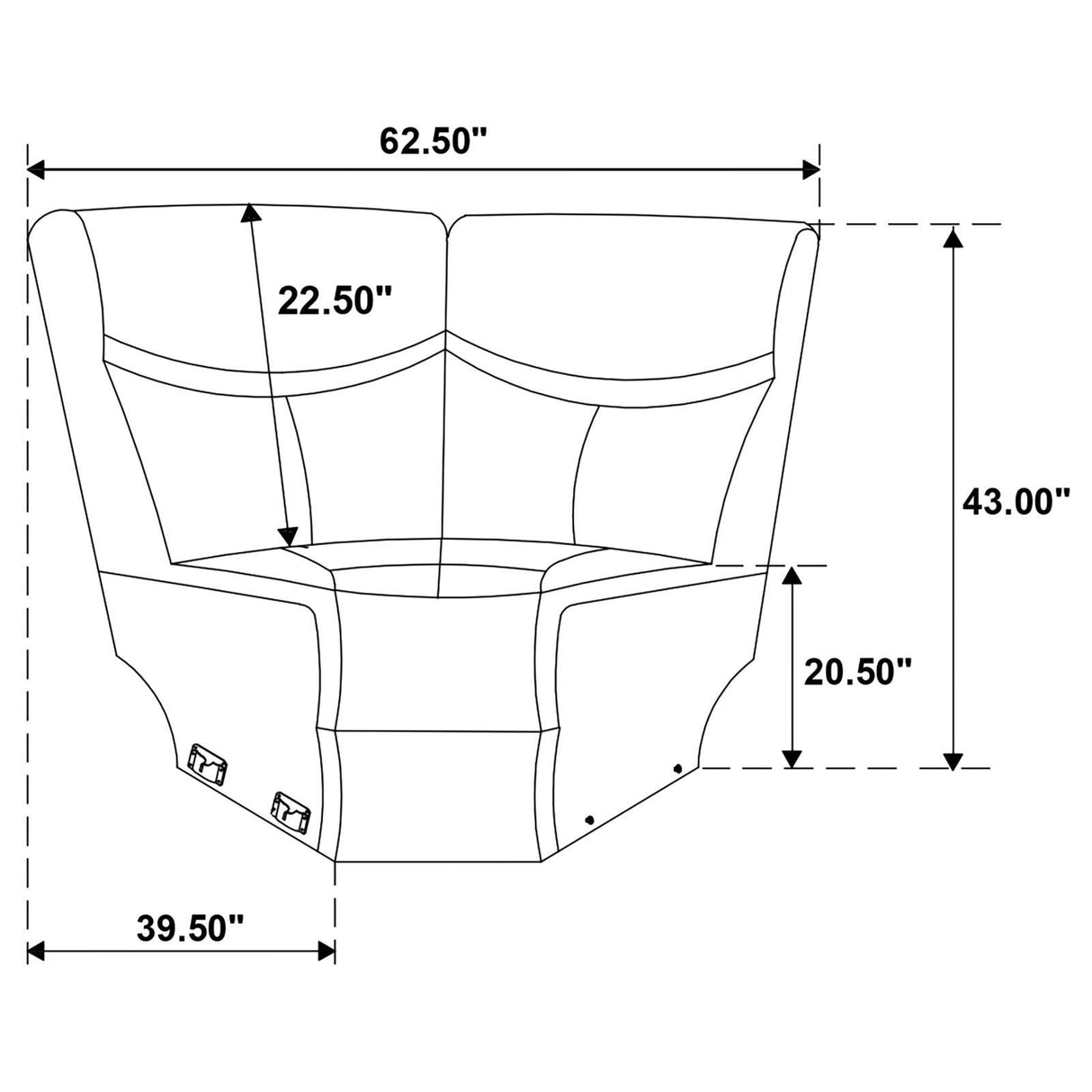 Sycamore Brown Upholstered Power Reclining Sectional by Coaster at Eve Furniture
