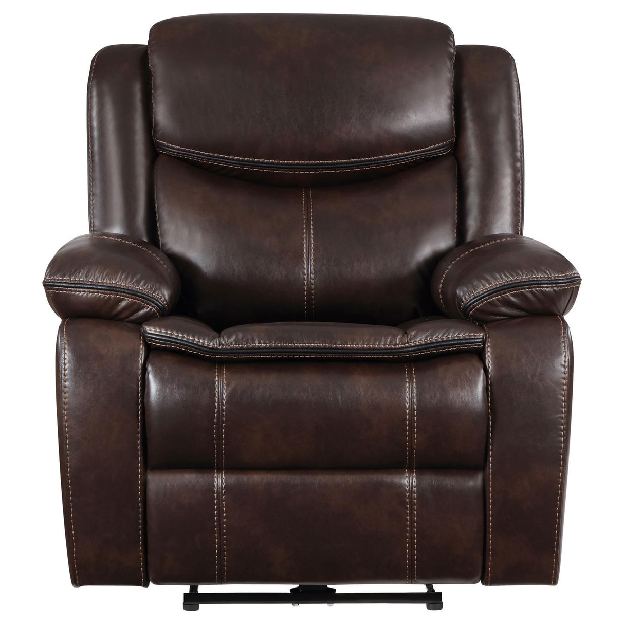 Sycamore Dark Brown Upholstered Power Recliner Chair by Coaster at Eve Furniture