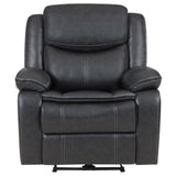 Sycamore Dark Grey Upholstered Power Recliner Chair by Coaster at Eve Furniture
