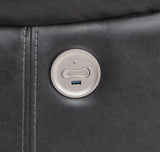 Sycamore Dark Grey Upholstered Power Recliner Chair by Coaster at Eve Furniture