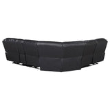 Sycamore Gray Upholstered Power Reclining Sectional by Coaster at Eve Furniture