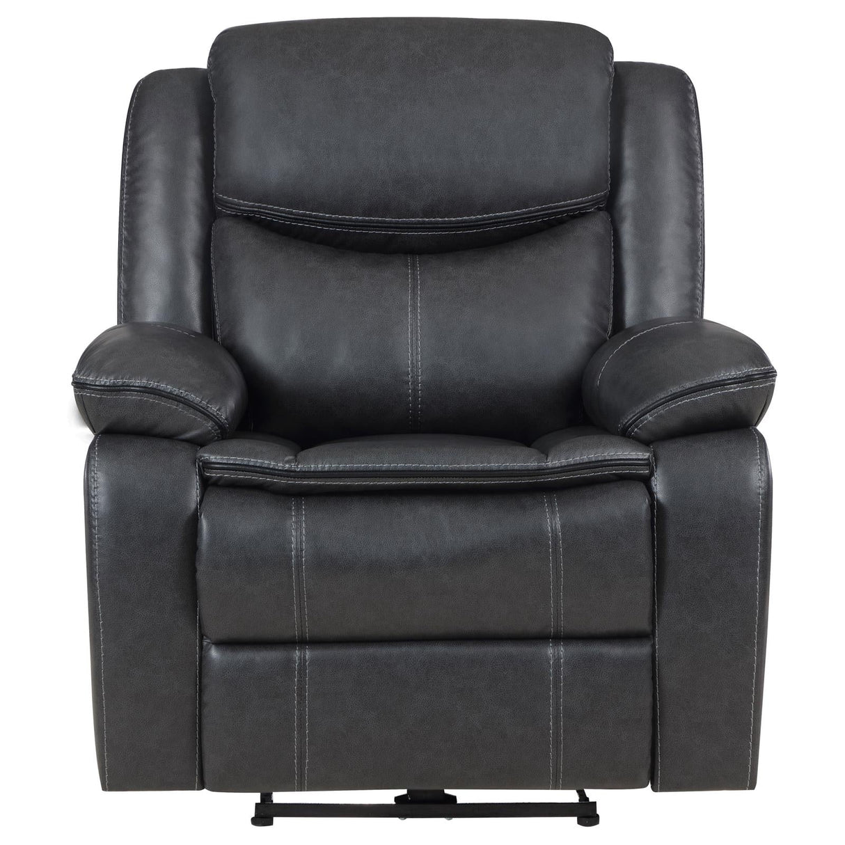 Sycamore Upholstered Power Recliner Chair Dark Grey