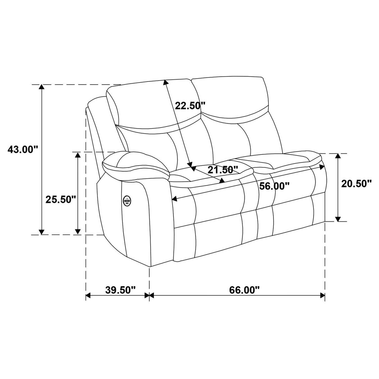 Sycamore Dark Grey Power Reclining Sectional