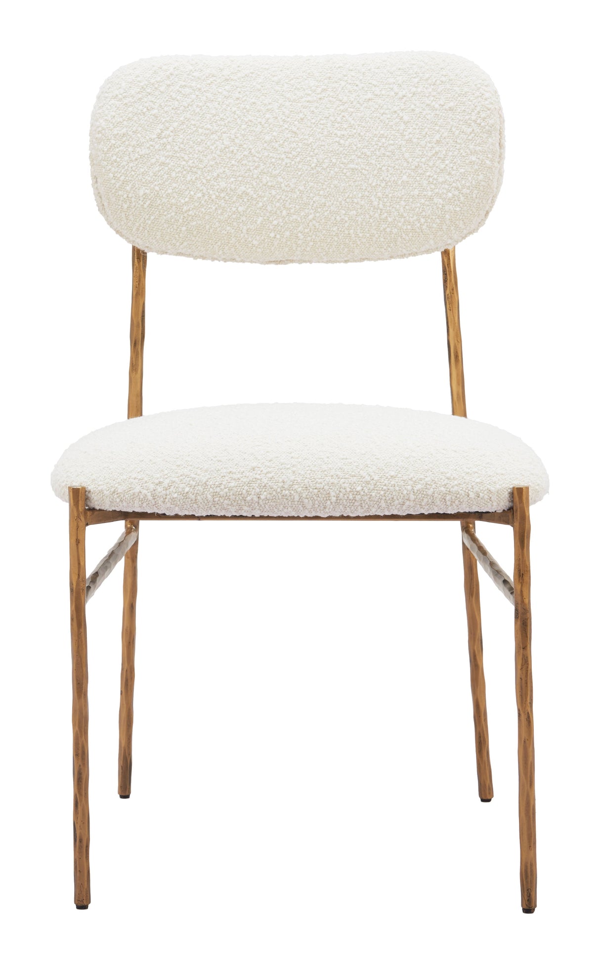 Sydhavnen Cream & Gold Dining Chair by Zuomod at Eve Furniture