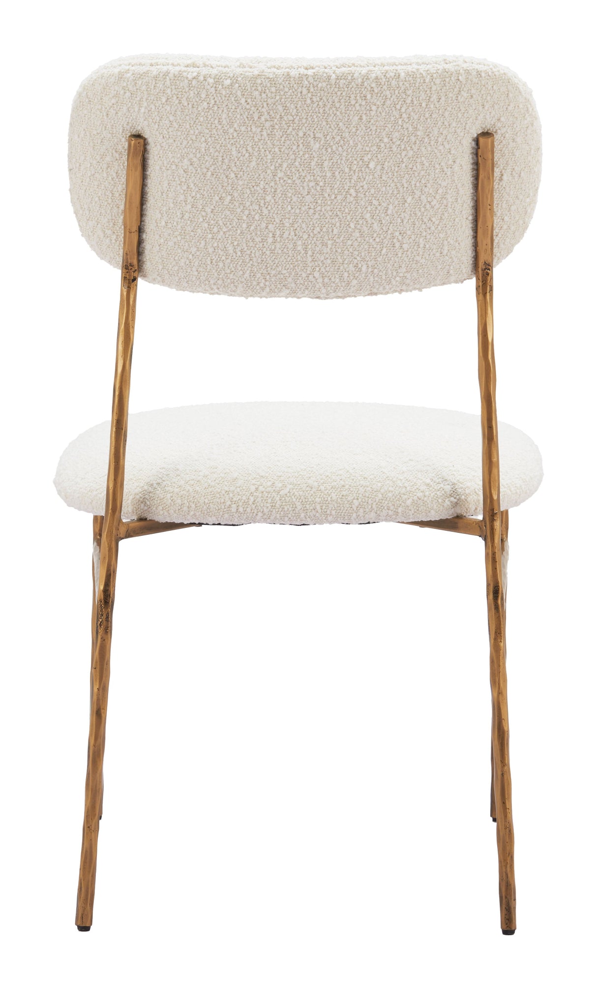 Sydhavnen Cream & Gold Dining Chair by Zuomod at Eve Furniture