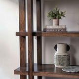 Sydney Bark Brown Bookcase by Classic Home at Eve Furniture