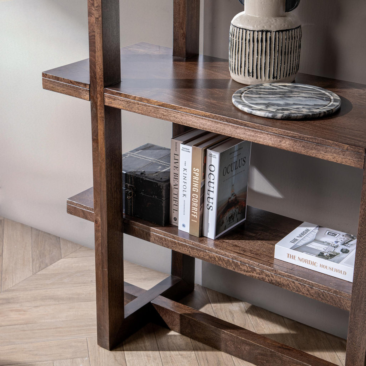 Sydney Bookshelf Bark Brown by Classic Home at Eve Furniture