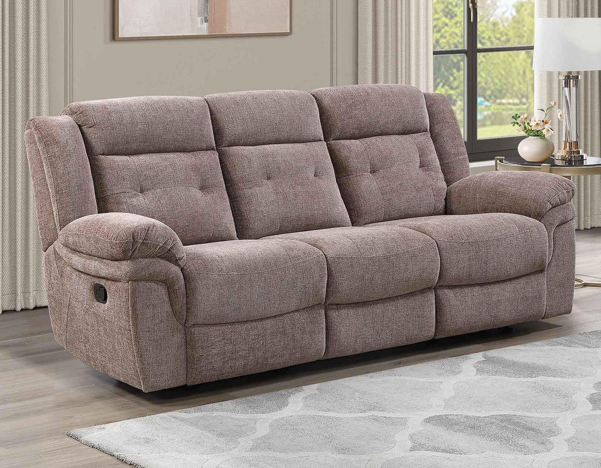 Sydney Brown Manual Reclining Set by Steve Silver at Eve Furniture