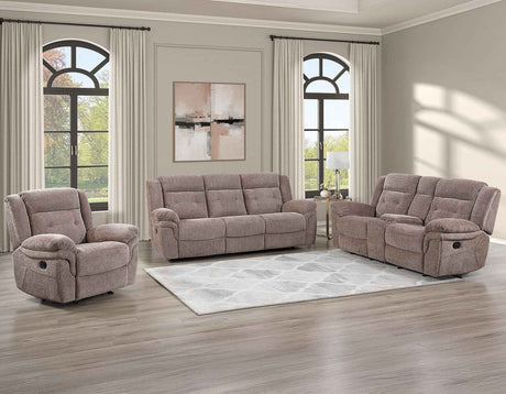 Sydney Brown Manual Reclining Set by Steve Silver at Eve Furniture