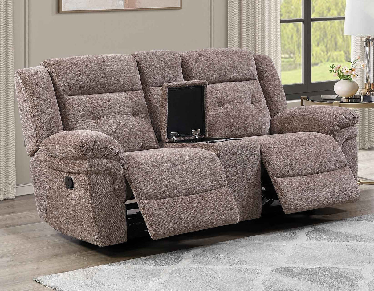 Sydney Brown Manual Reclining Set by Steve Silver at Eve Furniture