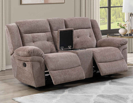 Sydney Brown Manual Reclining Set by Steve Silver at Eve Furniture