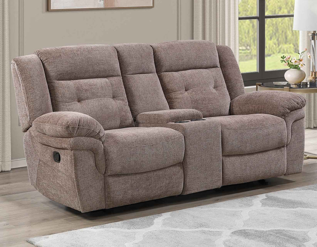 Sydney Brown Manual Reclining Set by Steve Silver at Eve Furniture