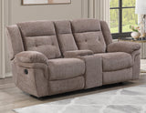 Sydney Console Loveseat, Manual Reclining, Glider, Brown by Steve Silver at Eve Furniture
